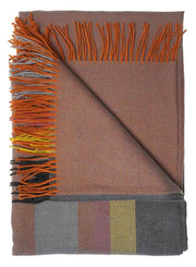 100% Baby Alpaca Throw - Copper Mine