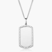 The Iced Border Dog Tag