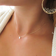 Short Gemstone Necklace - Pyrite