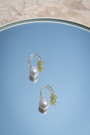 Ana — Pearl Jade Thread Earrings