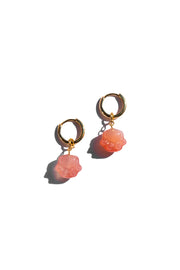 Bonbon — Jade stone charm earrings