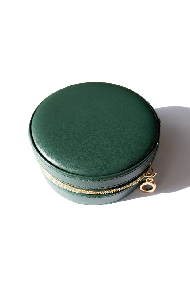 Round jewelry case