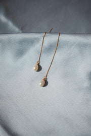 Lilith — Pearl Thread Earrings