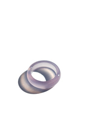 Mist — Grey Purple Jade Stone Ring