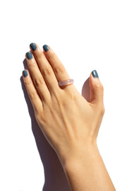 Mist — Grey Purple Jade Stone Ring