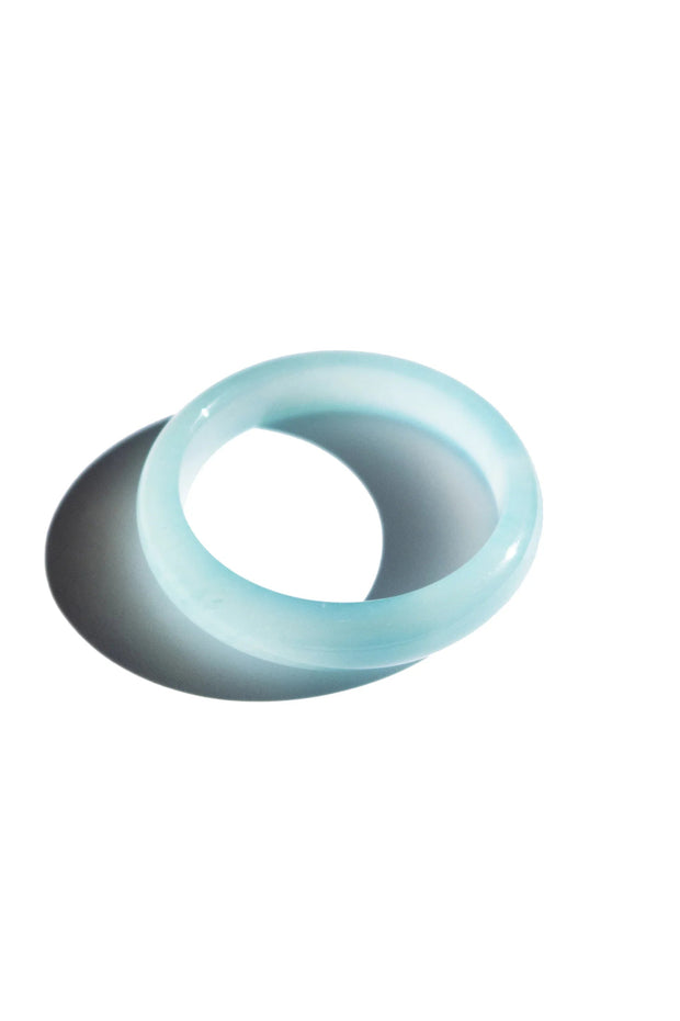 Silk Collection | Pool — Blue Jade Stone Bangle