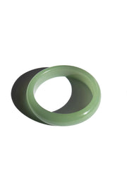 Smoke — Opaque Green Jade Stone Bangle