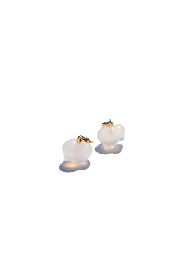 Zodiac collection | Aries — Jade stone charm earrings