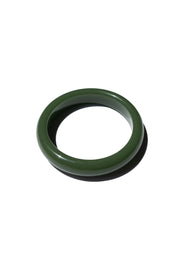 Smoke — Opaque green jade stone bangle