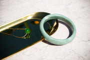 Tennis — Opaque Green Jade Stone Bangle