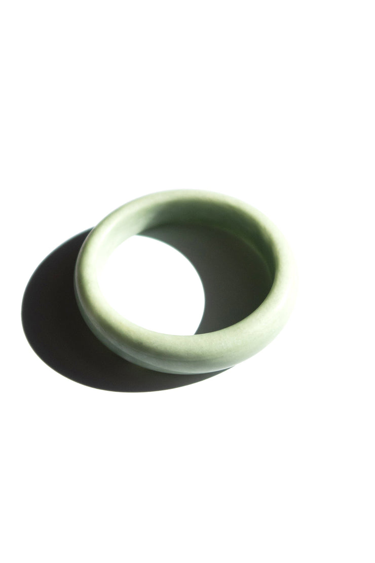 Tennis — Opaque Green Jade Stone Bangle