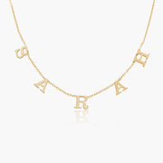 Tiny Spaced Out Name Necklace