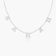 Tiny Spaced Out Name Necklace