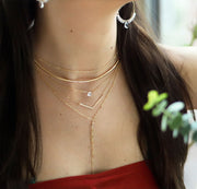 Moonstone Short Gemstone Necklace