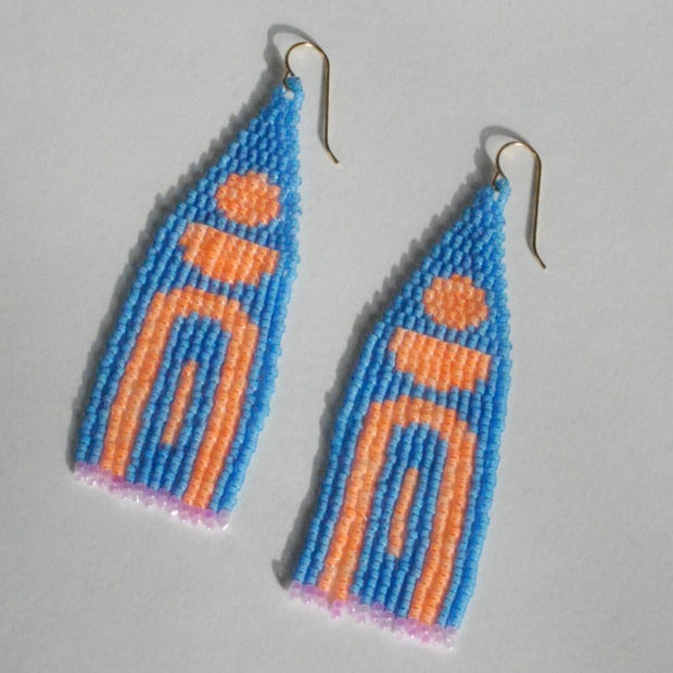 Stacked Waterfall Beaded Earrings (3 Colorways)