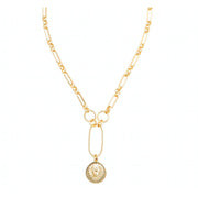 Zoe Lion Medallion Lariat