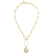 Zoe Lion Medallion Lariat