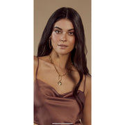 Zoe Lion Medallion Lariat