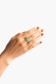 zZ — Imperial green jade ring