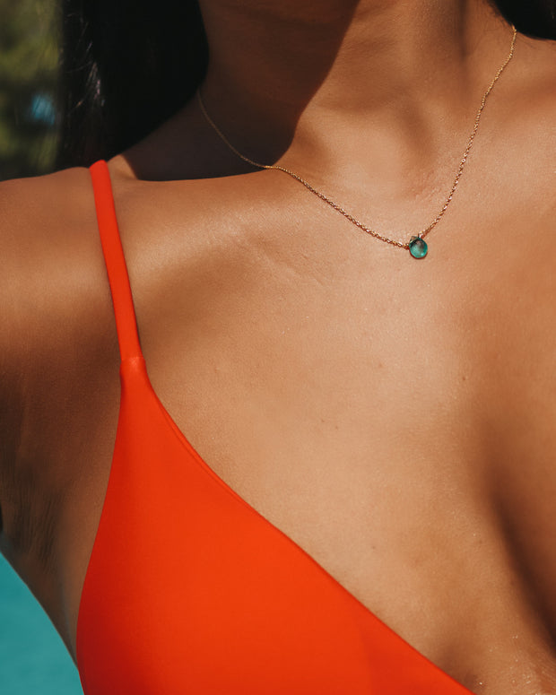 Emerald Little Gemstone Necklace