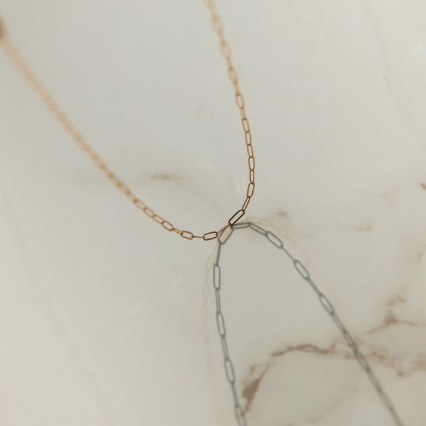 The Sophie Necklace- Elongated Gold Chain
