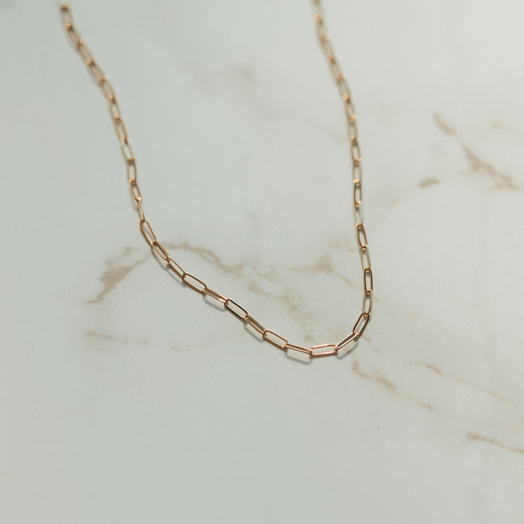 The Sophie Necklace- Elongated Gold Chain