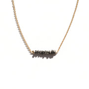 Black Diamond Bar Necklace