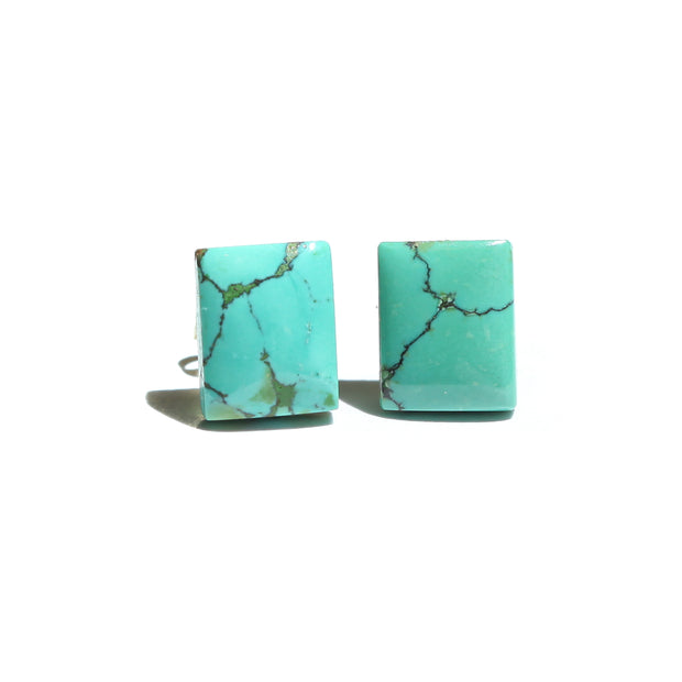 Turquoise Gemstone Studs- Warm & Earthy