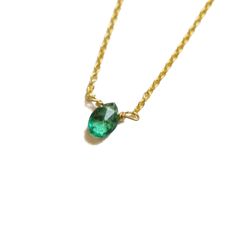 Emerald Little Gemstone Necklace