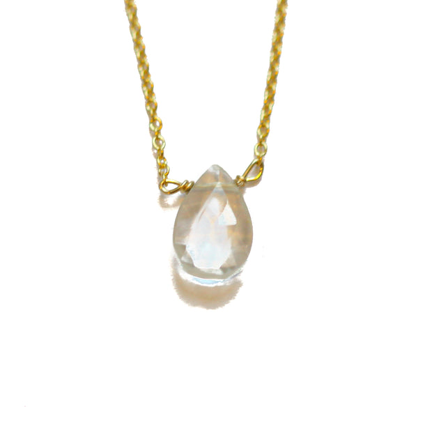 White Topaz Little Gemstone Necklace