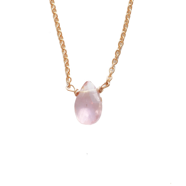Rose Quartz Little Gemstone Necklace