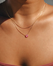 Ruby Little Gemstone Necklace